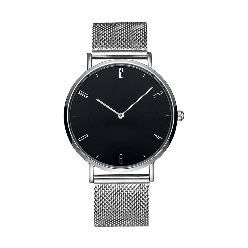 894BFB46-1348-DA61-03B0-07B6AEB96FE9-1.jpg Minimalist Your Own Logo Fashion Watches Men Stainless Steel Mesh Belt Quartz Watch Relogio Masculino - Image 1